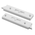 Prime-Line 2-9/16 in. White Vinyl Window Tilt Latch Single Pack F 2671